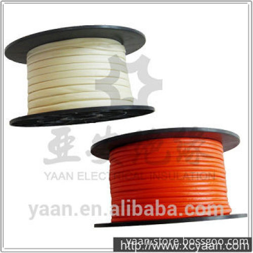 High temperature non-combustible heat treated glass fiber sleeving